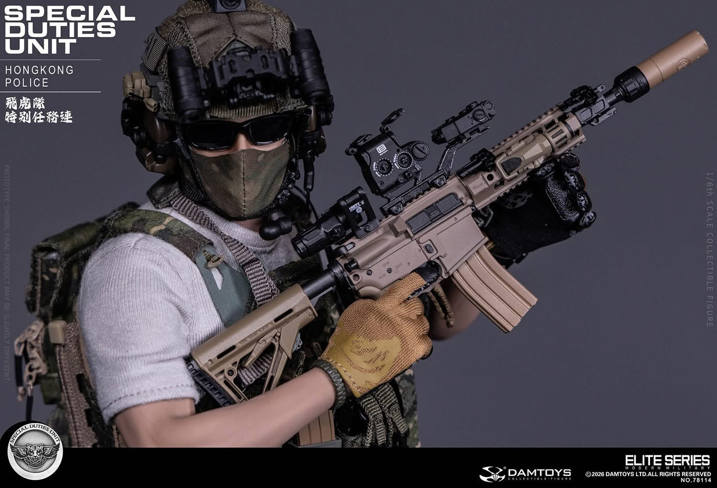 Preventa Figura HK SDU Assault Team Leader marca Damtoys 78114 escala 1/6