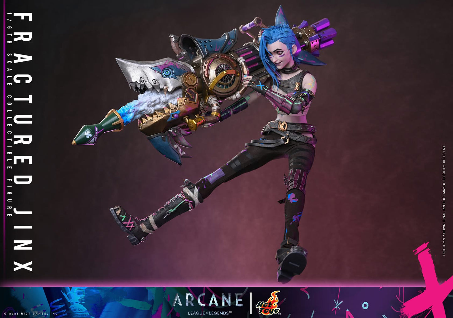 Preventa Figura Fractured Jinx - Arcane marca Hot Toys TMS183 escala 1/6