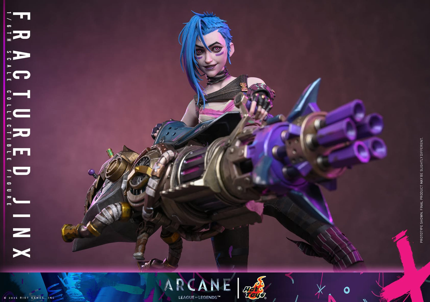 Preventa Figura Fractured Jinx - Arcane marca Hot Toys TMS183 escala 1/6