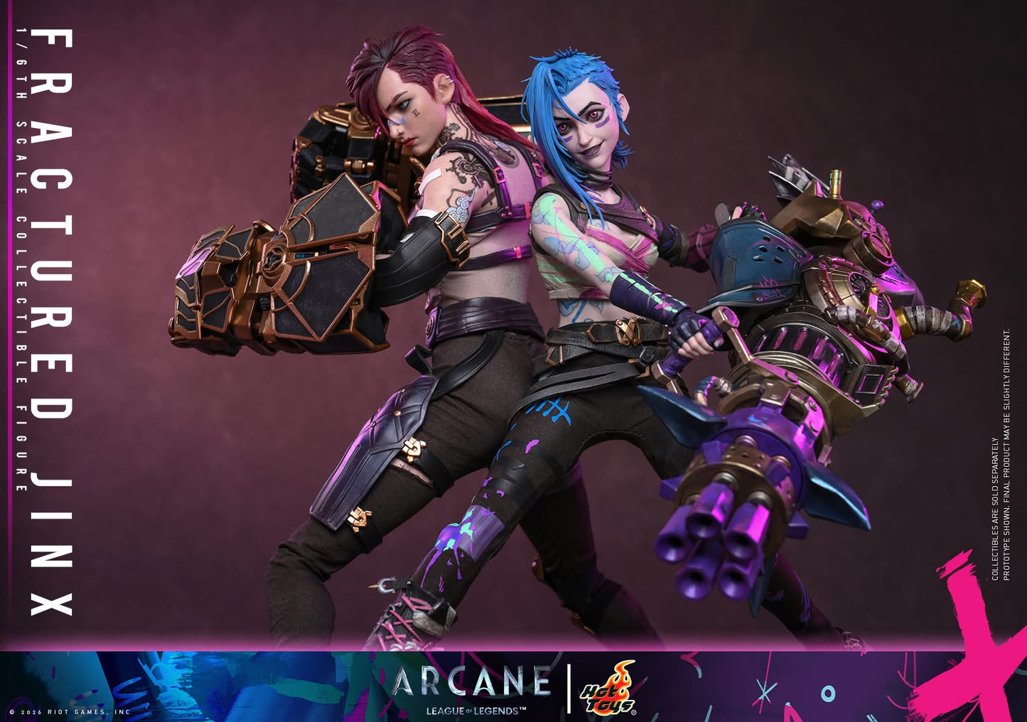 Preventa Figura Fractured Jinx - Arcane marca Hot Toys TMS183 escala 1/6