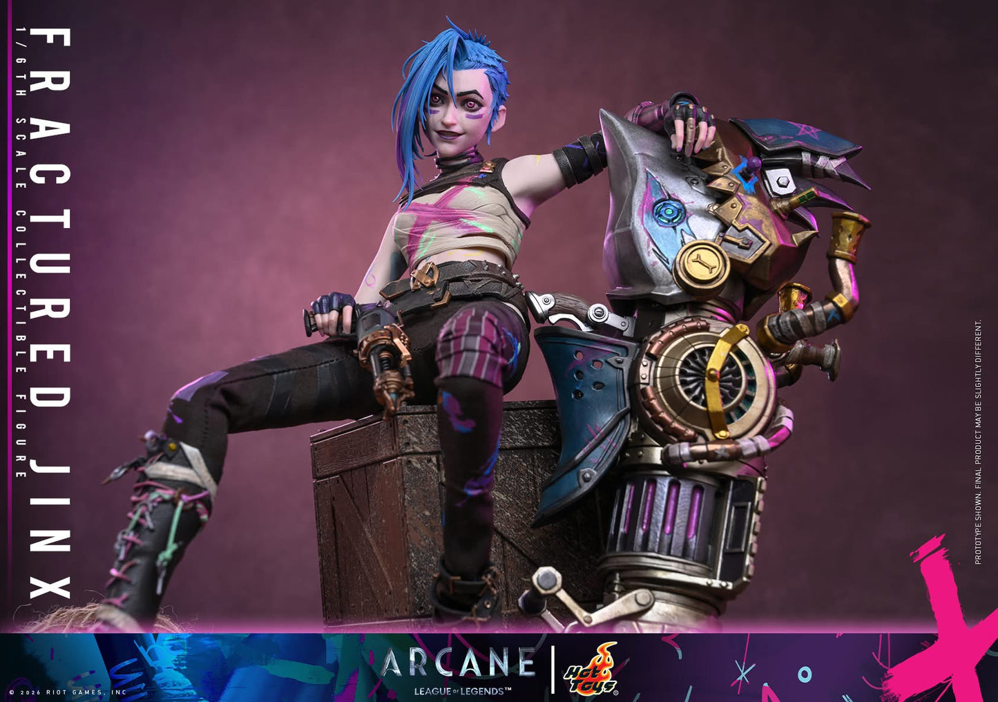 Preventa Figura Fractured Jinx - Arcane marca Hot Toys TMS183 escala 1/6