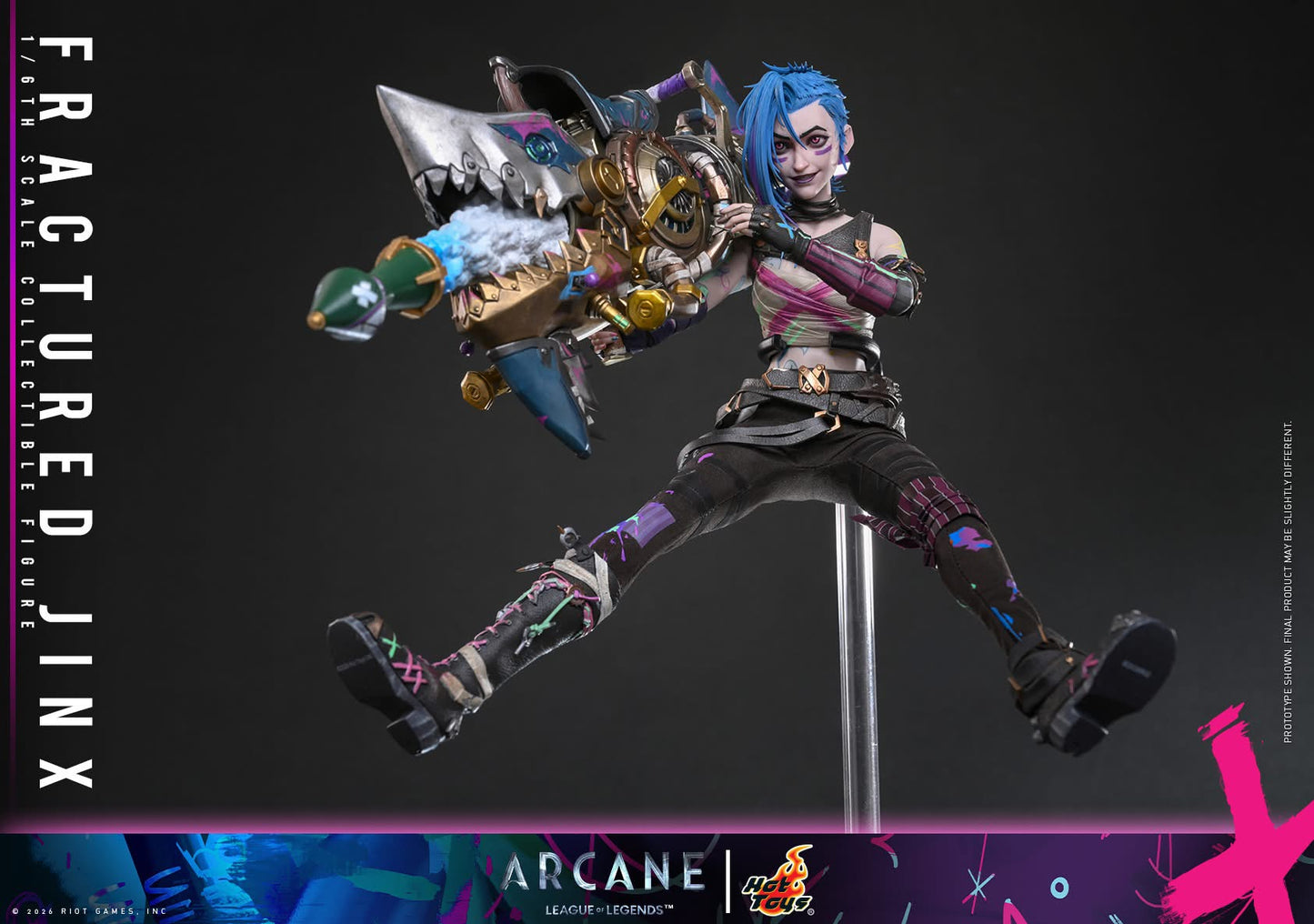 Preventa Figura Fractured Jinx - Arcane marca Hot Toys TMS183 escala 1/6