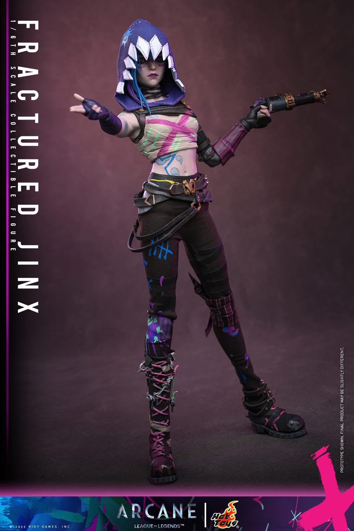Preventa Figura Fractured Jinx - Arcane marca Hot Toys TMS183 escala 1/6