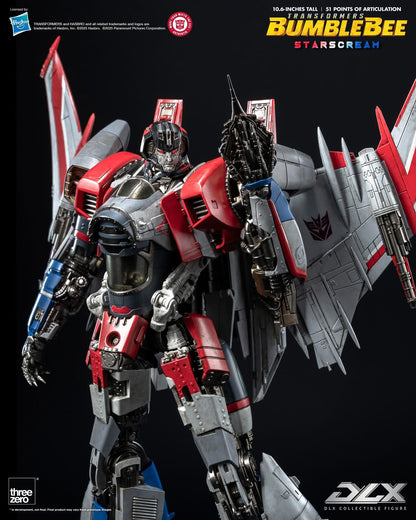 Preventa Figura DLX Starscream – Transformers Bumblebee marca Threezero 3Z09430 (27 cm)