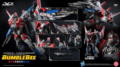Preventa Figura DLX Starscream – Transformers Bumblebee marca Threezero 3Z09430 (27 cm)