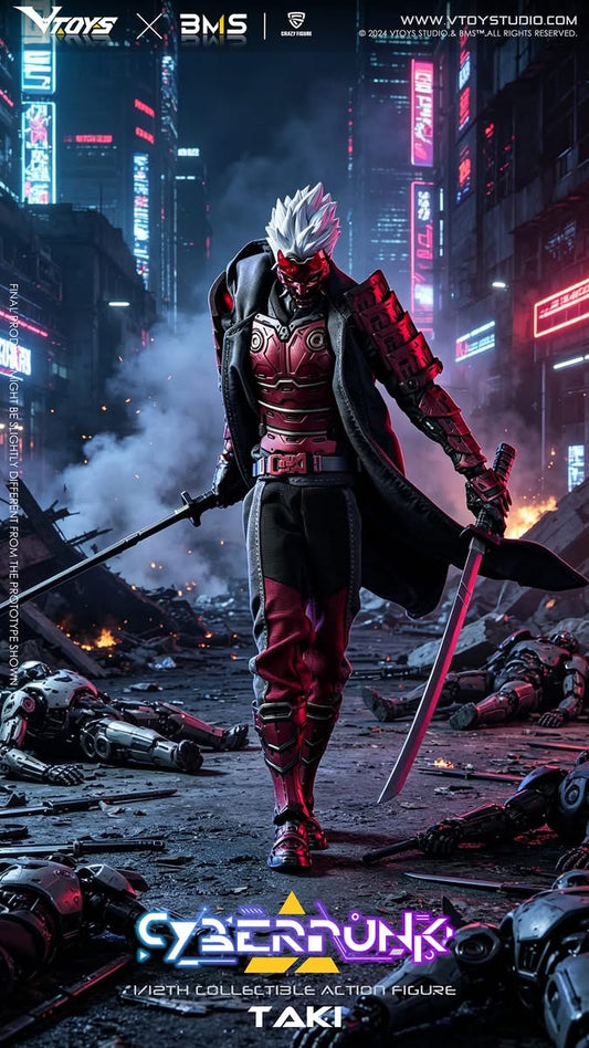 Preventa Figura Cyberpunk Samurai - The Crimson Dawn of the Blade marca VTOYS VSD012 escala 1/12
