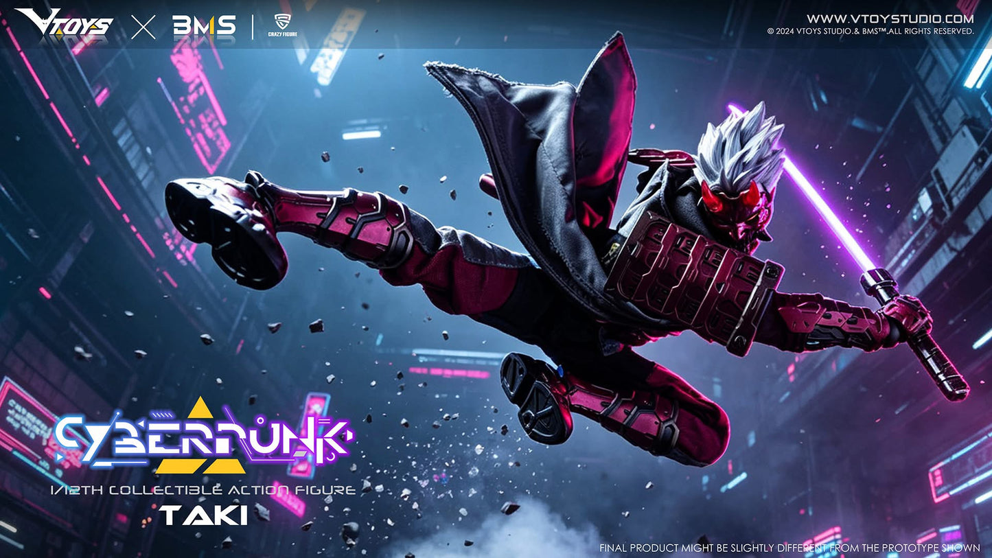 Preventa Figura Cyberpunk Samurai - The Crimson Dawn of the Blade marca VTOYS VSD012 escala 1/12