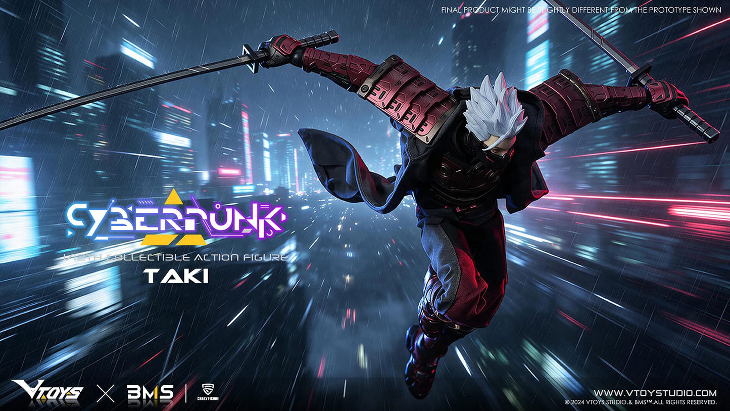 Preventa Figura Cyberpunk Samurai - The Crimson Dawn of the Blade marca VTOYS VSD012 escala 1/12