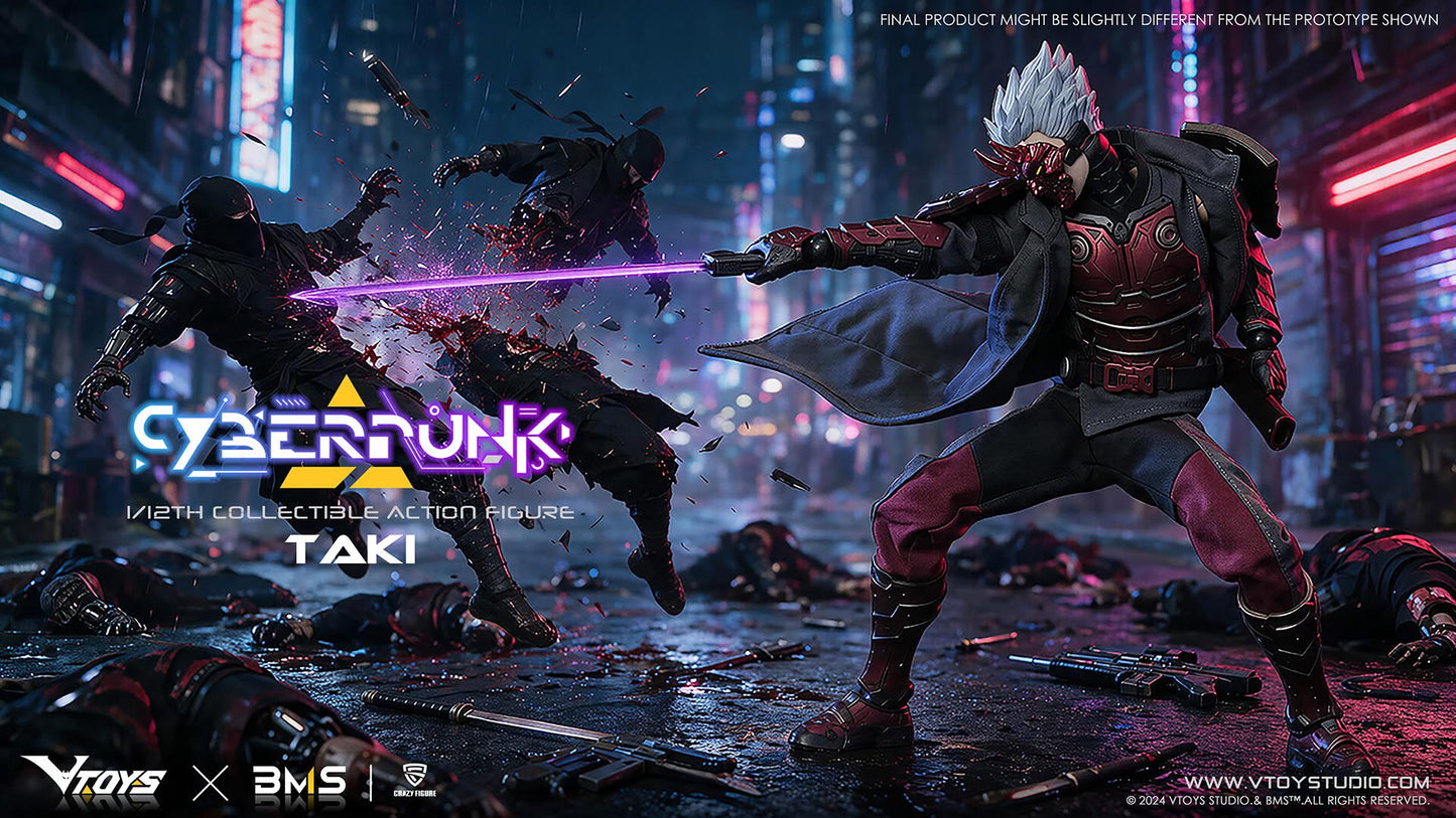 Preventa Figura Cyberpunk Samurai - The Crimson Dawn of the Blade marca VTOYS VSD012 escala 1/12
