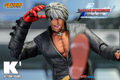 Preventa Figura K' - The King of Fighters 2002 Unlimited Match marca Storm Collectibles SKKF0 escala pequeña 1/12