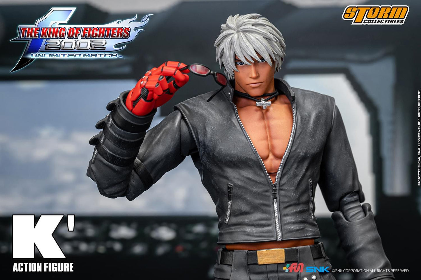 Preventa Figura K' - The King of Fighters 2002 Unlimited Match marca Storm Collectibles SKKF0 escala pequeña 1/12