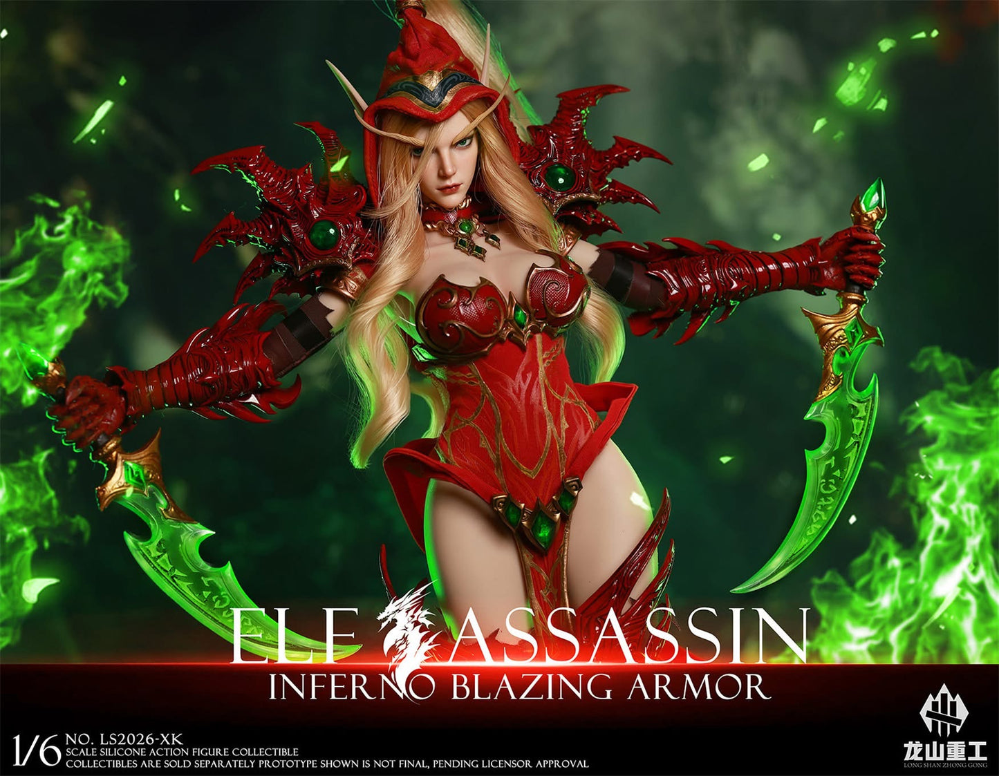 Preventa Figura ELF ASSASSIN marca Longshan LS2026-XK escala 1/6