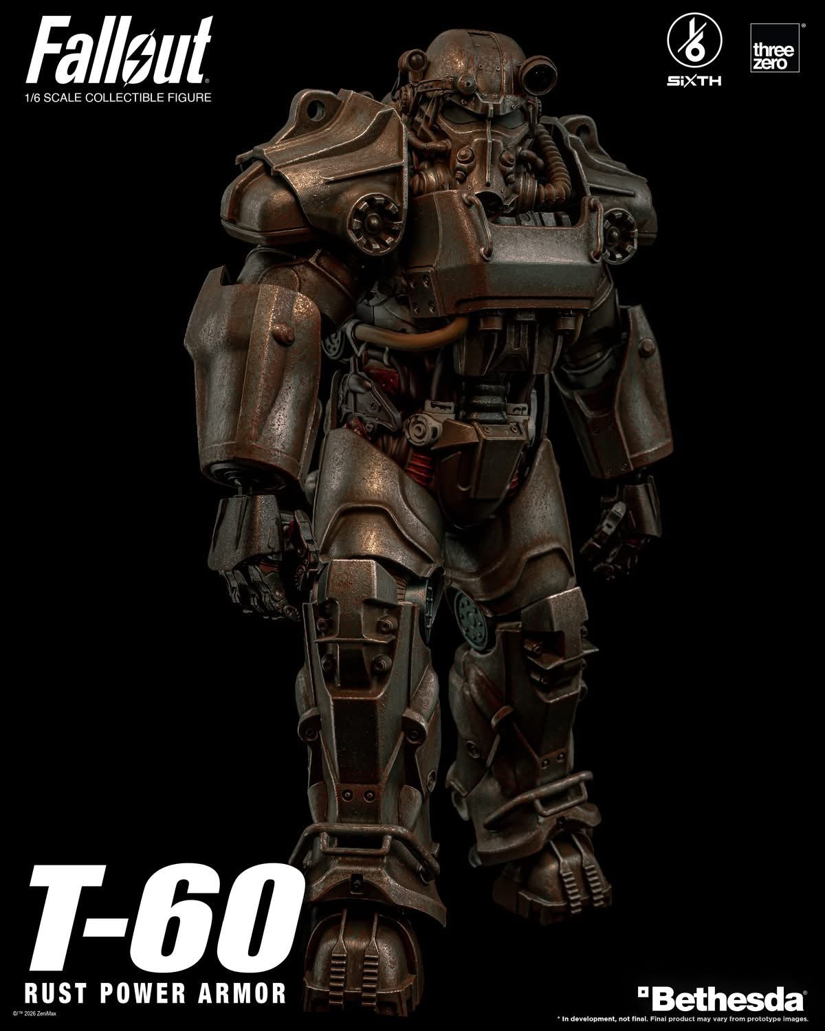 Preventa Figura T-60 Rust Power Armor - FALLOUT SiXTH marca Threezero 3Z1005 escala 1/6