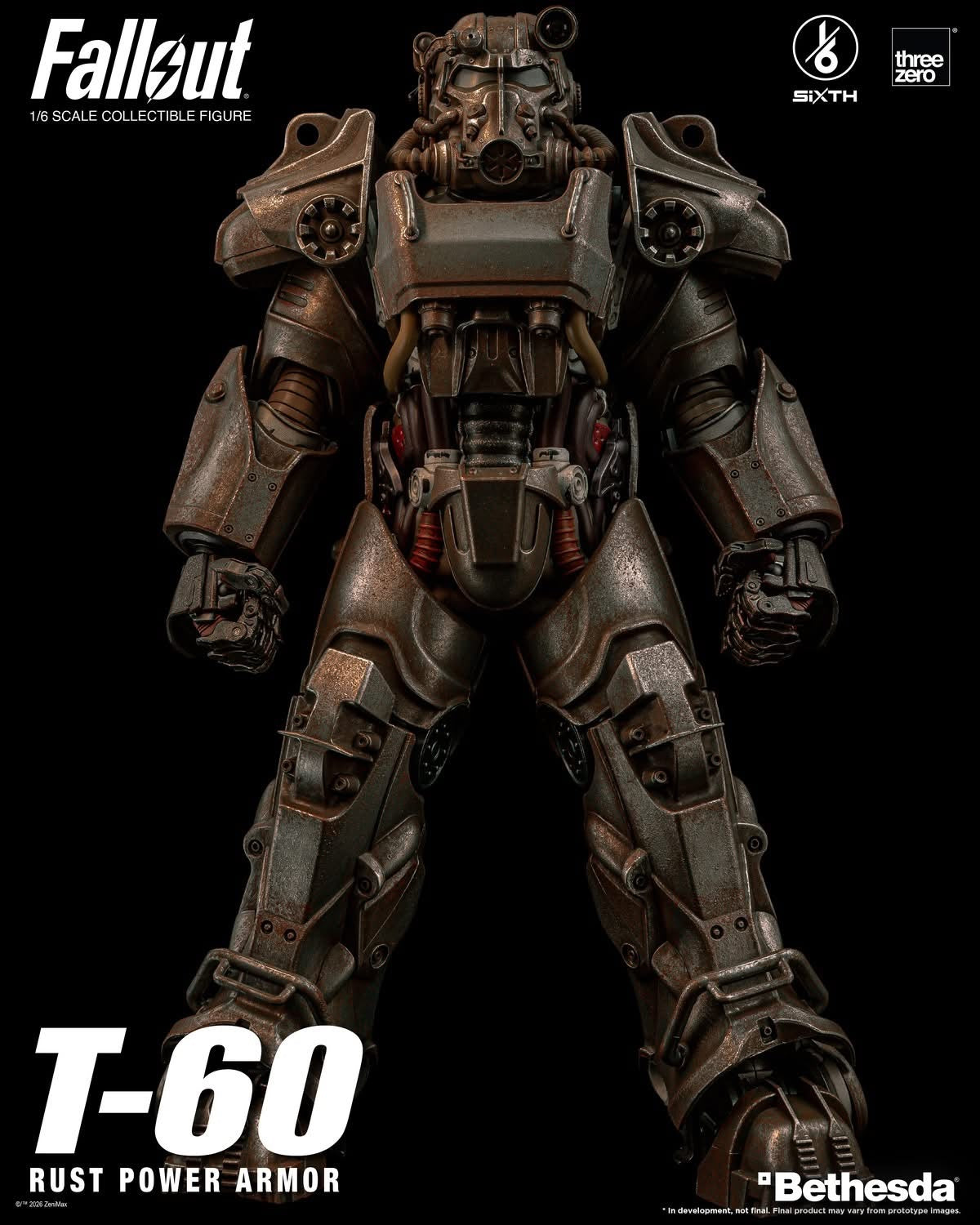 Preventa Figura T-60 Rust Power Armor - FALLOUT SiXTH marca Threezero 3Z1005 escala 1/6