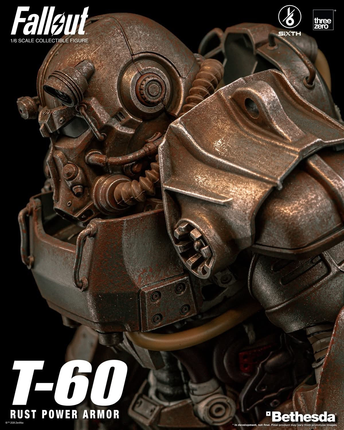 Preventa Figura T-60 Rust Power Armor - FALLOUT SiXTH marca Threezero 3Z1005 escala 1/6