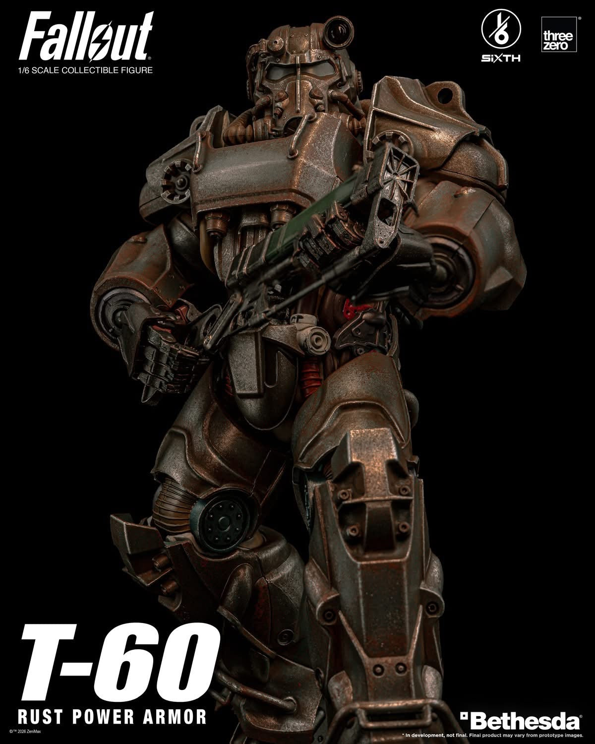 Preventa Figura T-60 Rust Power Armor - FALLOUT SiXTH marca Threezero 3Z1005 escala 1/6