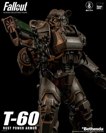 Preventa Figura T-60 Rust Power Armor - FALLOUT SiXTH marca Threezero 3Z1005 escala 1/6