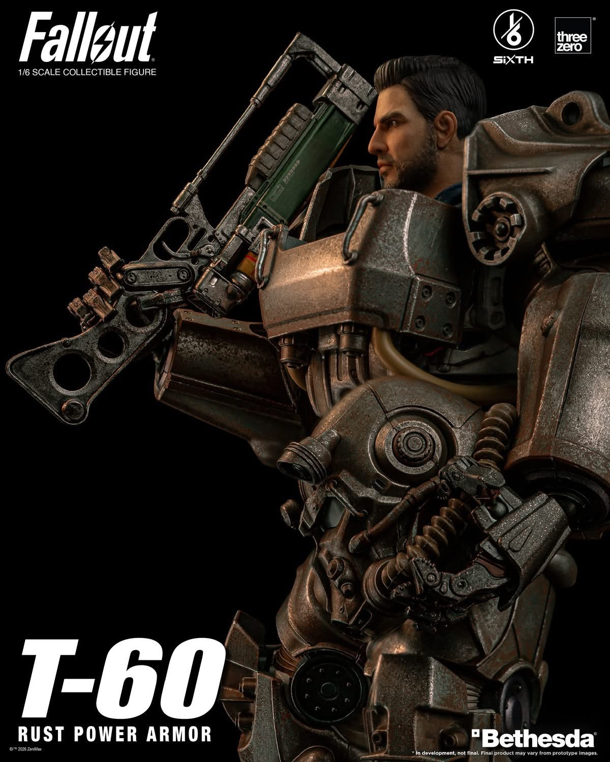 Preventa Figura T-60 Rust Power Armor - FALLOUT SiXTH marca Threezero 3Z1005 escala 1/6