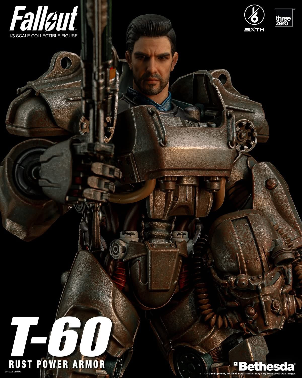 Preventa Figura T-60 Rust Power Armor - FALLOUT SiXTH marca Threezero 3Z1005 escala 1/6
