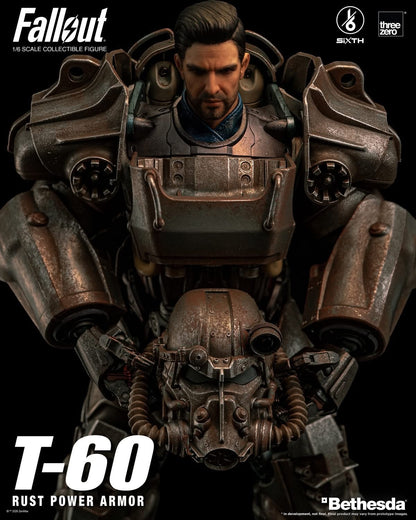 Preventa Figura T-60 Rust Power Armor - FALLOUT SiXTH marca Threezero 3Z1005 escala 1/6