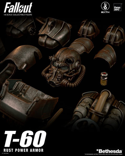Preventa Figura T-60 Rust Power Armor - FALLOUT SiXTH marca Threezero 3Z1005 escala 1/6