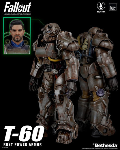 Preventa Figura T-60 Rust Power Armor - FALLOUT SiXTH marca Threezero 3Z1005 escala 1/6