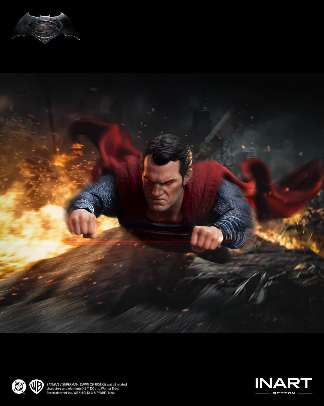 Preventa Figura SUPERMAN - Batman v Superman: Dawn of Justice marca INART M0005 escala 1/12