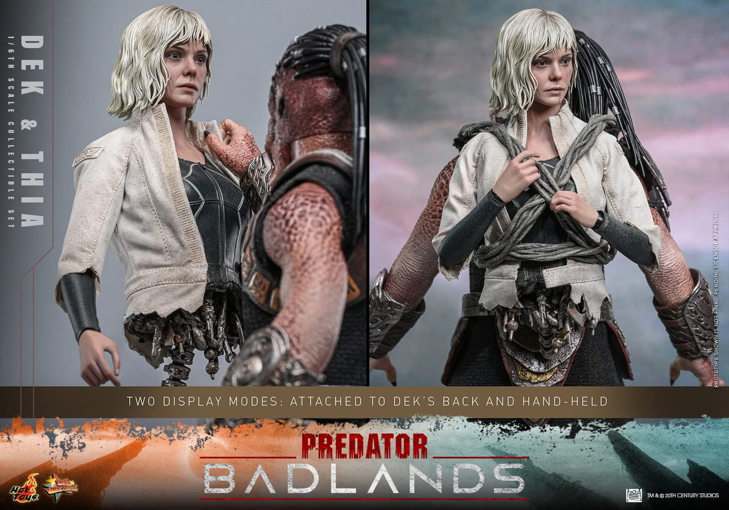 Preventa Figuras Dek & Thia - Predator: Badlands marca Hot Toys MMS850 escala 1/6