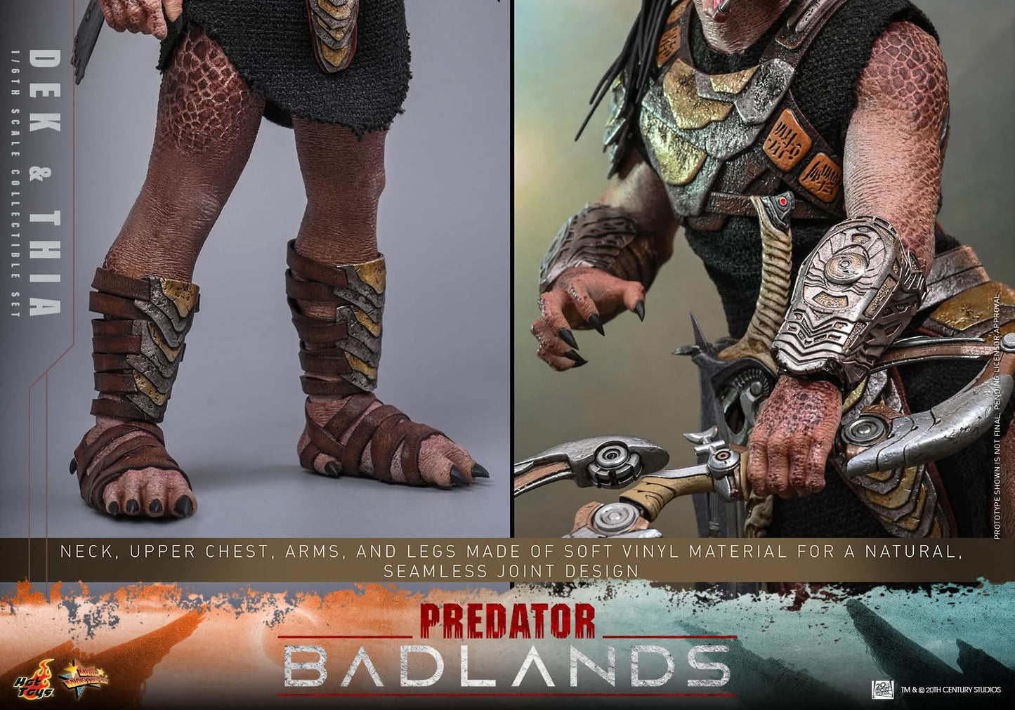 Preventa Figuras Dek & Thia - Predator: Badlands marca Hot Toys MMS850 escala 1/6