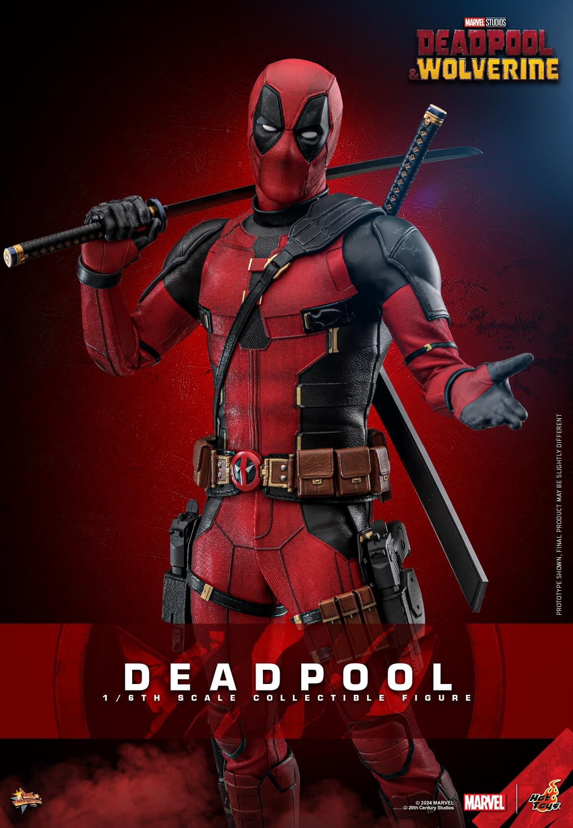 Preventa Figura Deadpool - Deadpool & Wolverine marca Hot Toys MMS746 escala 1/6