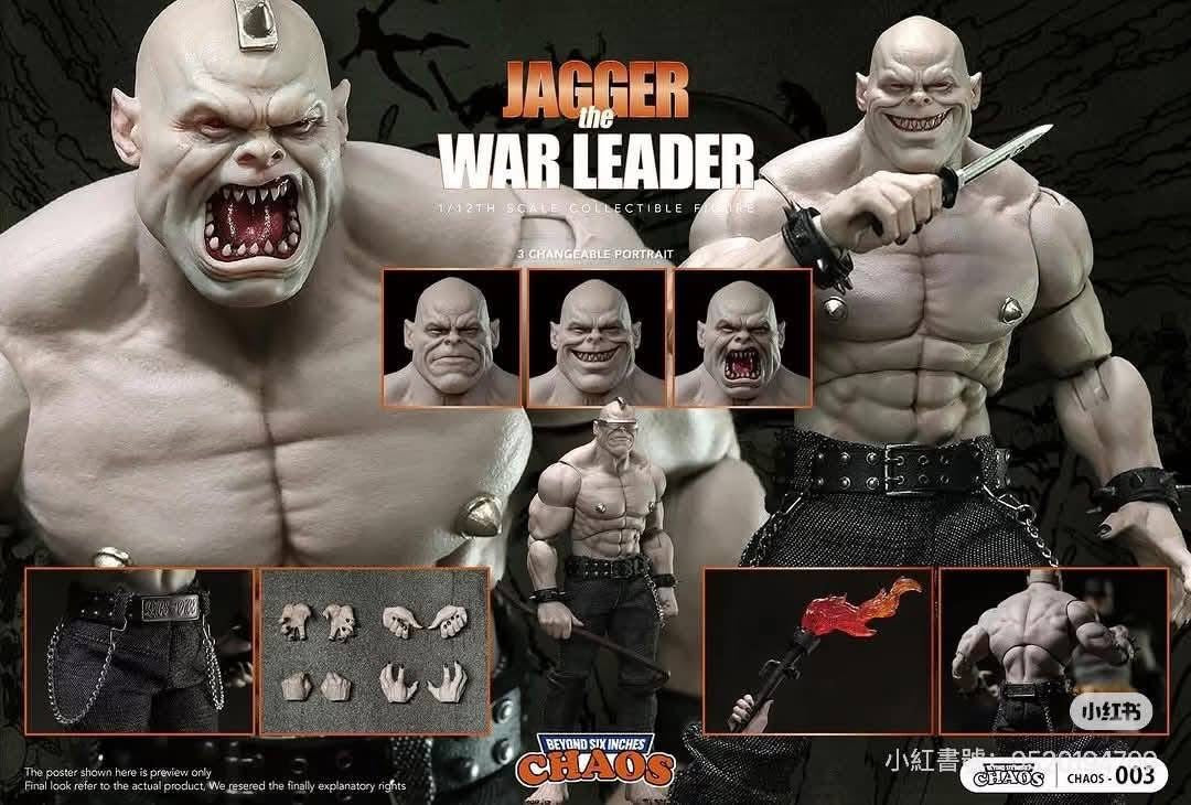 Preventa Figura JAGGER the War-Leader marca CHAOS Chaos-003 escala 1/12