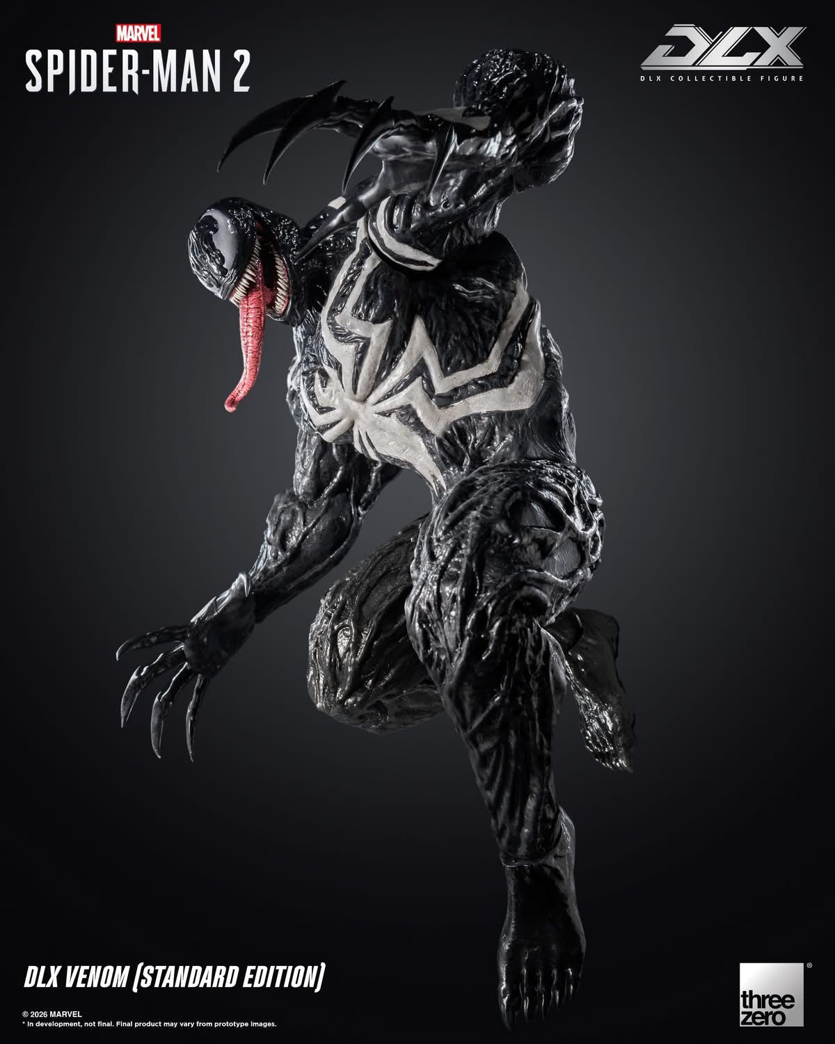 Preventa Figura DLX Venom (Standard Edition) - Marvel’s Spider-Man 2 marca Threezero 3Z0967 escala 1/12