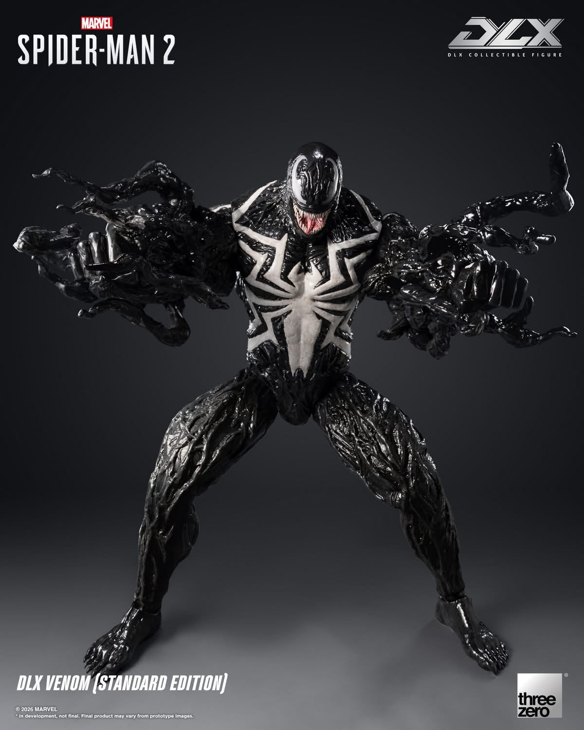 Preventa Figura DLX Venom (Standard Edition) - Marvel’s Spider-Man 2 marca Threezero 3Z0967 escala 1/12
