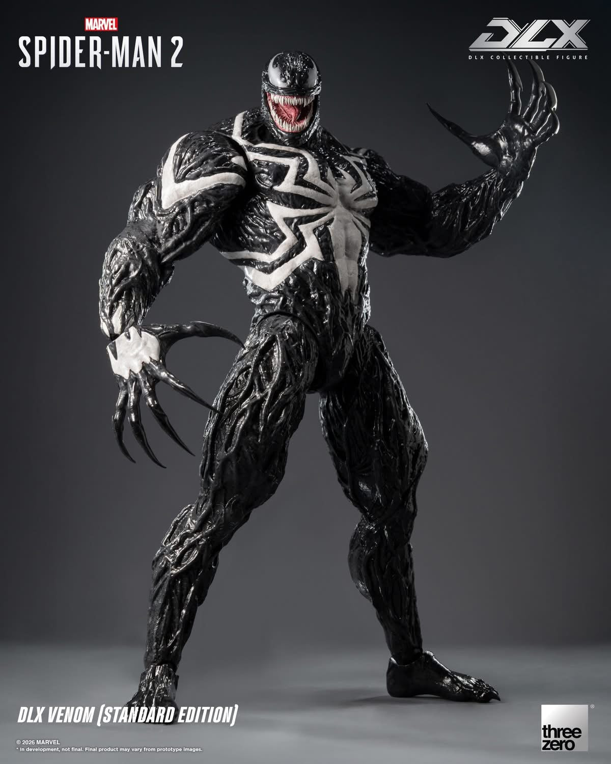 Preventa Figura DLX Venom (Standard Edition) - Marvel’s Spider-Man 2 marca Threezero 3Z0967 escala 1/12