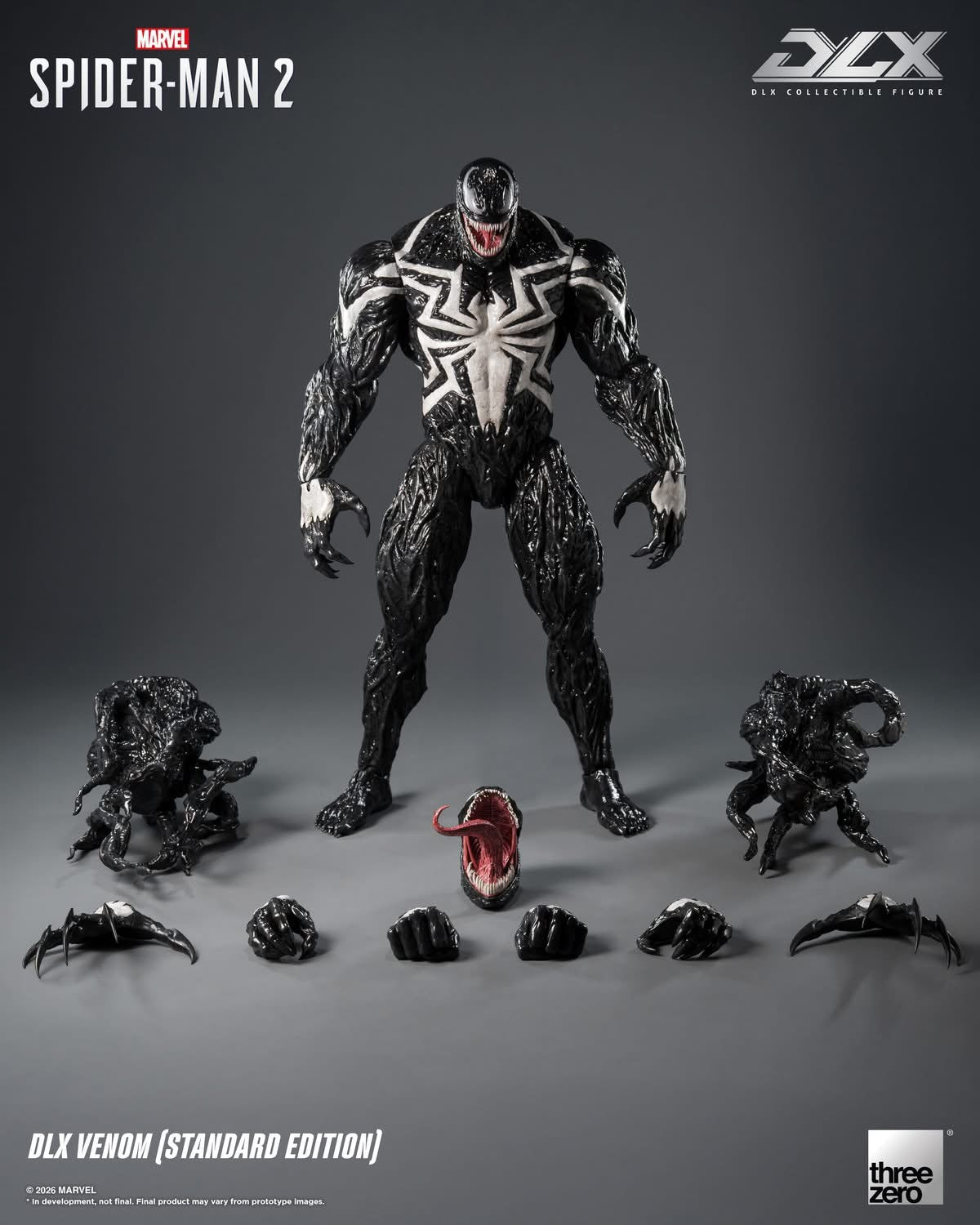 Preventa Figura DLX Venom (Standard Edition) - Marvel’s Spider-Man 2 marca Threezero 3Z0967 escala 1/12