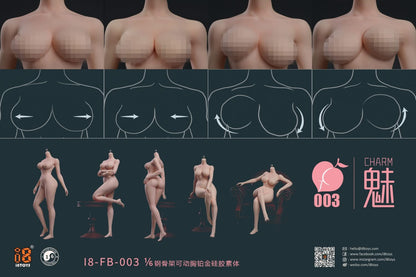 Preventa Cuerpo Femenino Silicona Platino (Busco Articulado) marca i8Toys I8-FB-003A escala 1/6