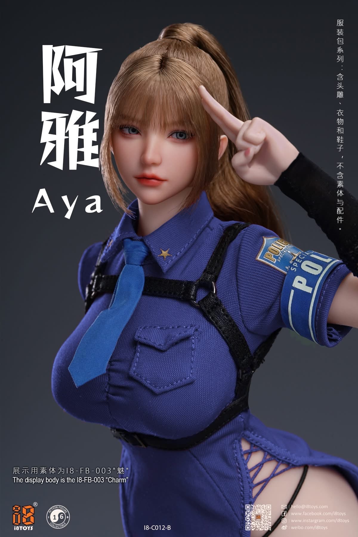 Preventa Set de Vestuario Femenino Aya (3 Modelos) marca i8Toys i8-C012 escala 1/6