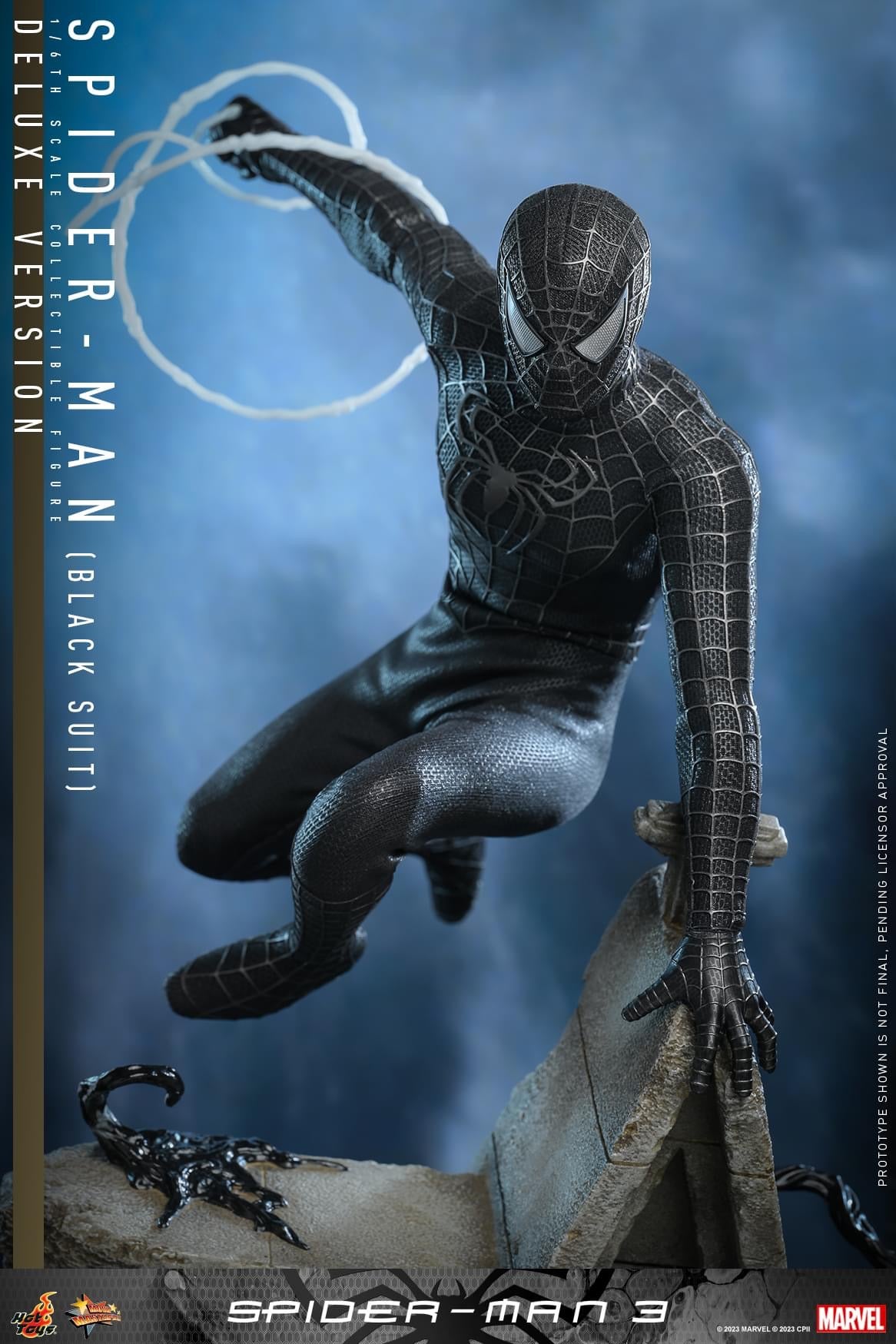 Preventa Figura SPIDER-MAN (Black Suit) (Deluxe Edition) - Spider-Man 3 marca Hot Toys MMS728 escala 1/6