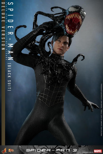 Preventa Figura SPIDER-MAN (Black Suit) (Deluxe Edition) - Spider-Man 3 marca Hot Toys MMS728 escala 1/6