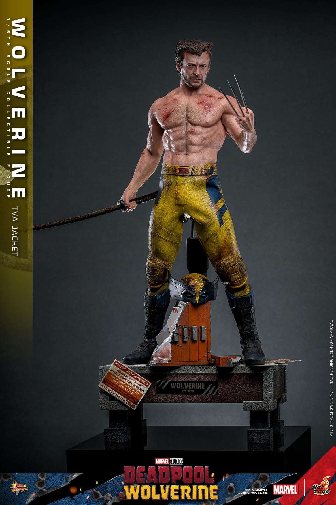 Preventa Figura Wolverine (TVA Jacket version) - Deadpool & Wolverine marca Hot Toys MMS756 escala 1/6