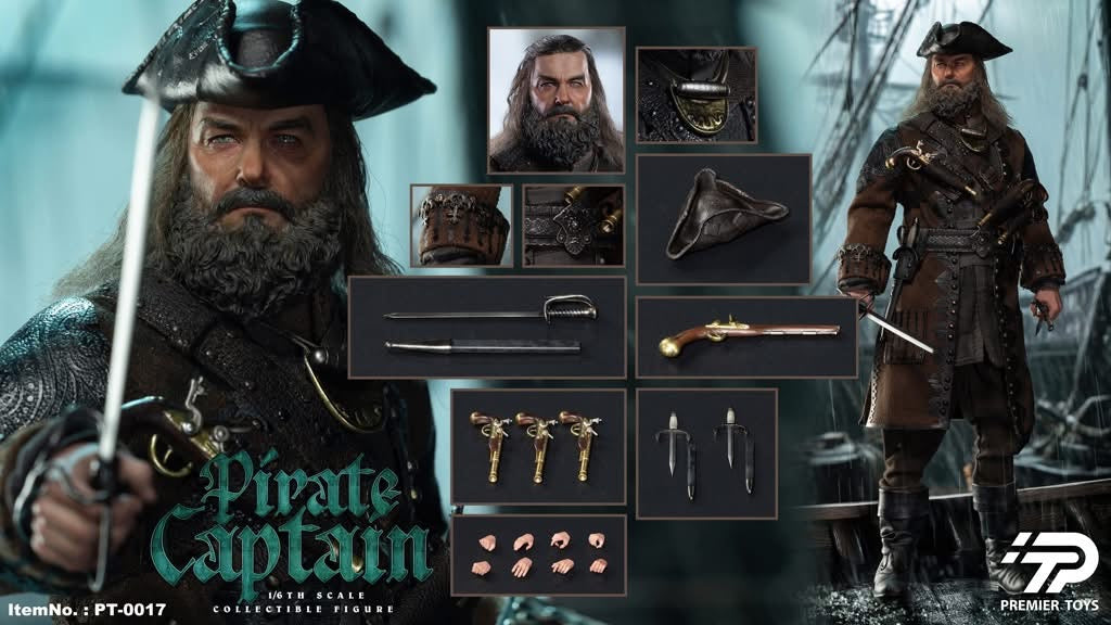 Preventa Figura Pirate Captain marca Premier Toys PT0017 escala 1/6