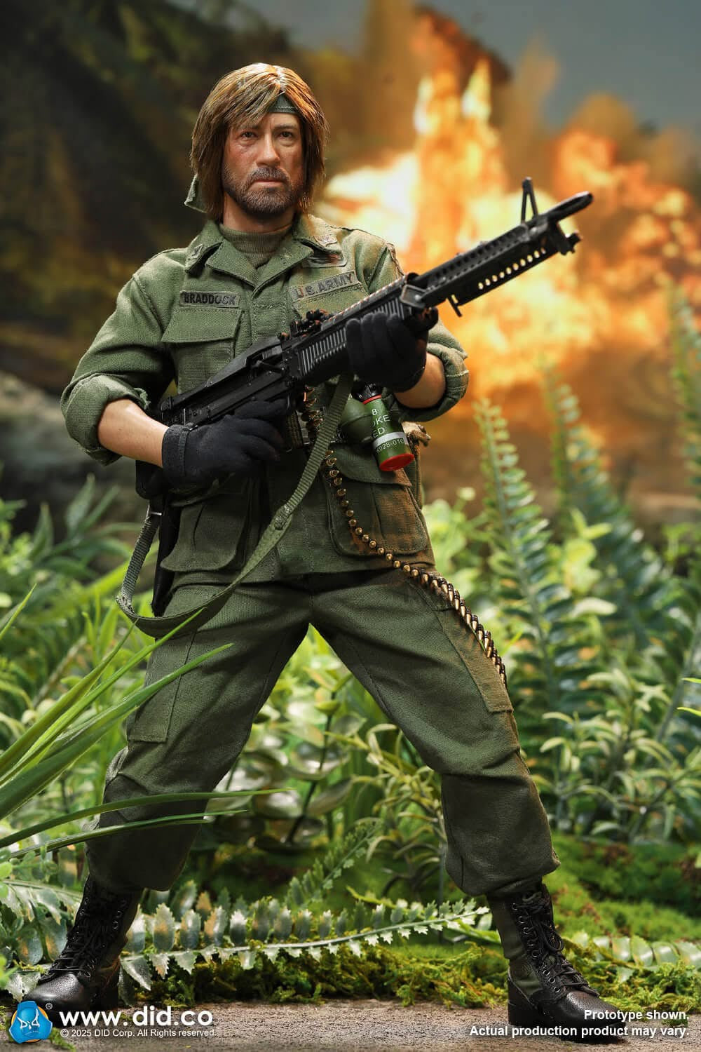 Preventa Figura Colonel James - Vietnam War U.S. Army marca DID V80184 escala 1/6