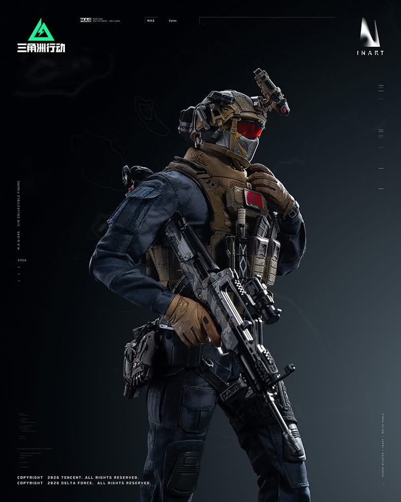 Preventa Figura Vyron - Delta Force marca INART MAG045 Queen Studio escala 1/6