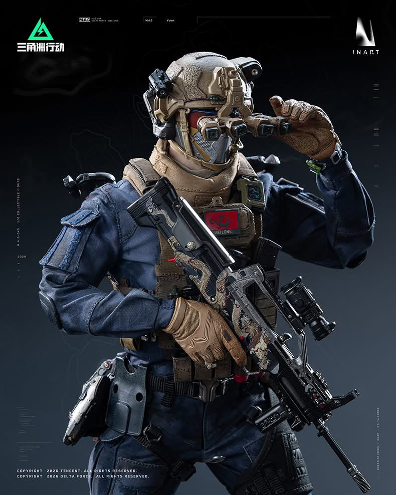 Preventa Figura Vyron - Delta Force marca INART MAG045 Queen Studio escala 1/6
