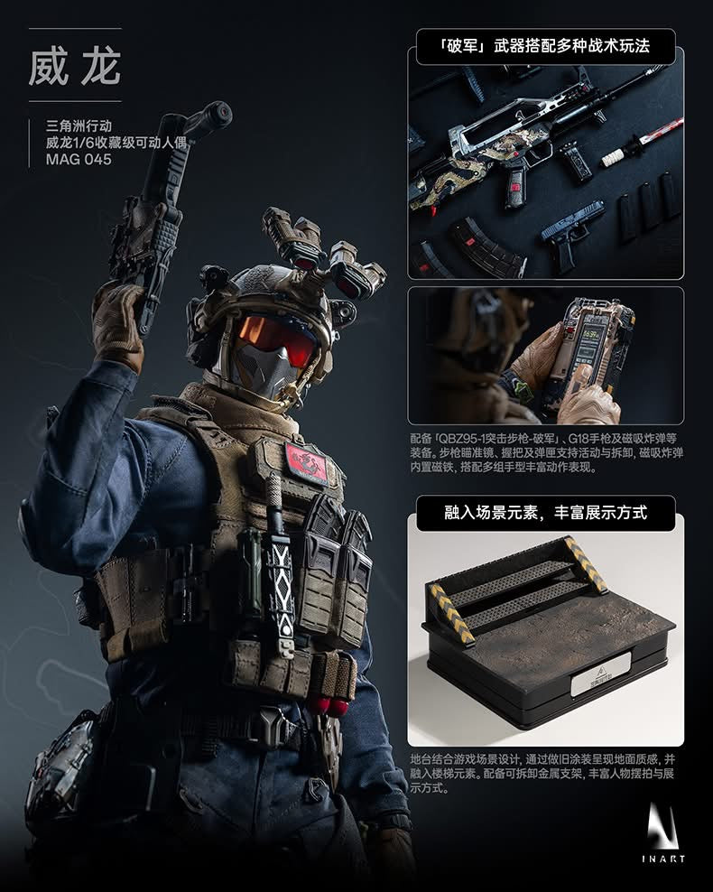 Preventa Figura Vyron - Delta Force marca INART MAG045 Queen Studio escala 1/6