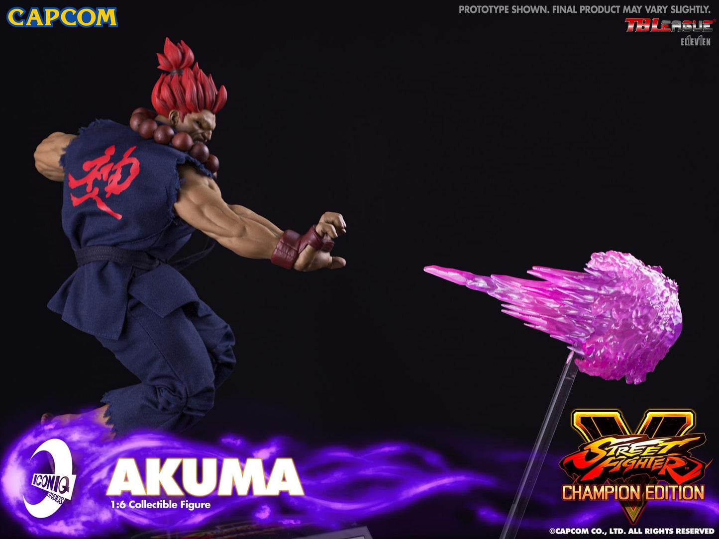 Preventa Figura AKUMA - Street Fighter V marca Iconiq Studios IQGS-05 escala 1/6