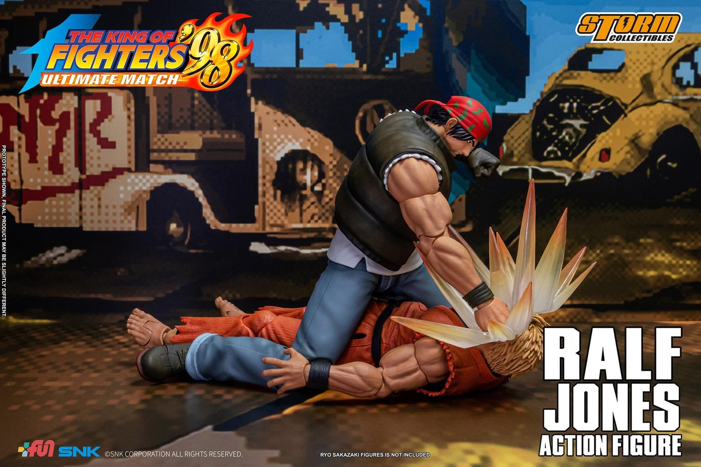 Preventa Figura Ralf Jones - The King of Fighters '98 Unlimited Match marca Storm Collectibles SKKF0 escala pequeña 1/12