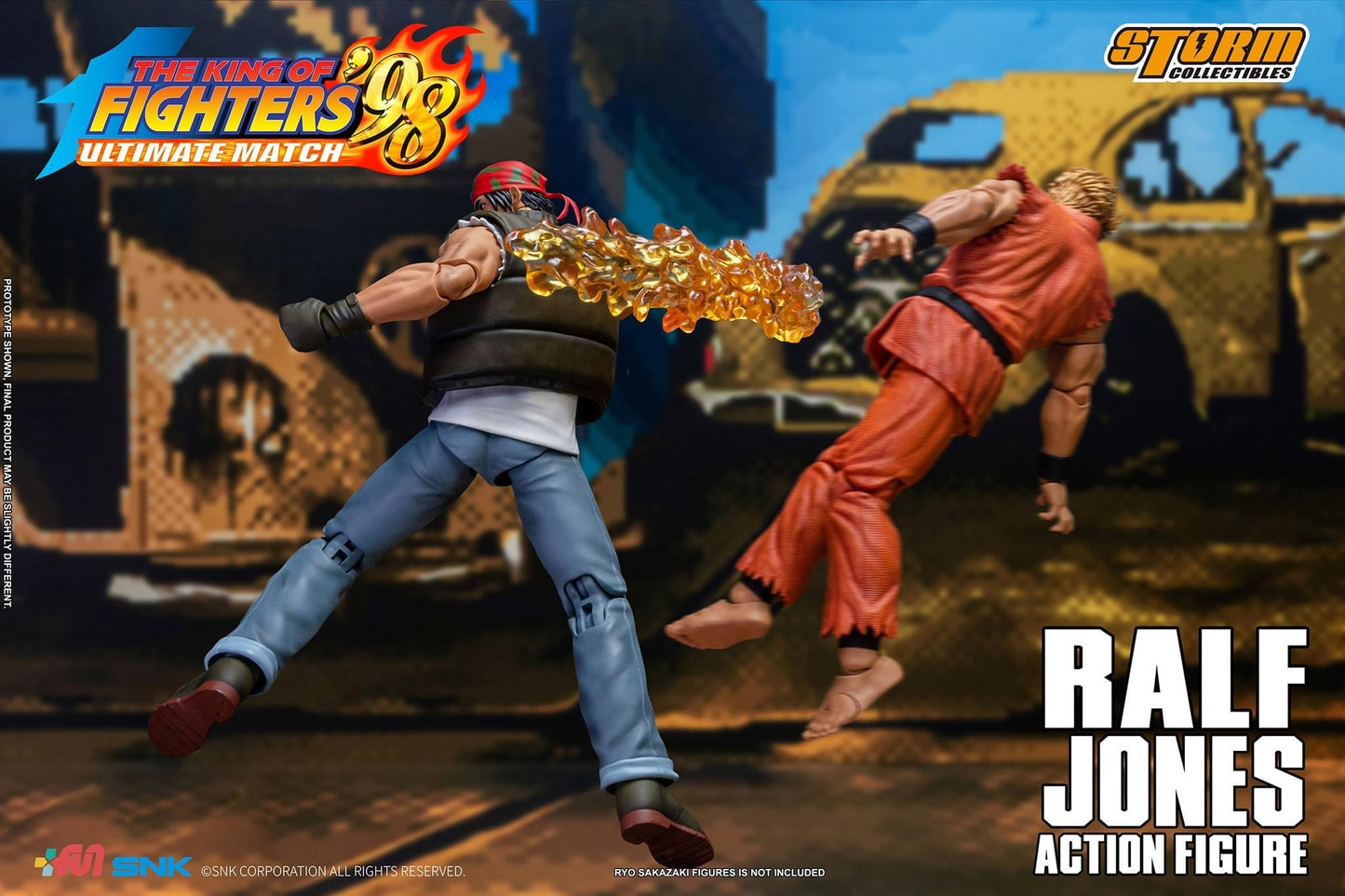 Preventa Figura Ralf Jones - The King of Fighters '98 Unlimited Match marca Storm Collectibles SKKF0 escala pequeña 1/12