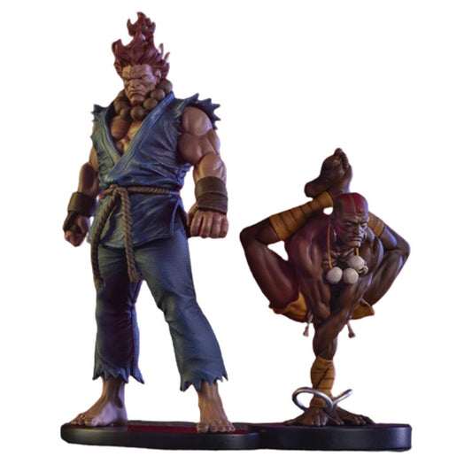 Preventa Set Estatuas Akuma & Dhalsim - Street Jam - Street Fighter marca PCS Collectibles escala 1/10