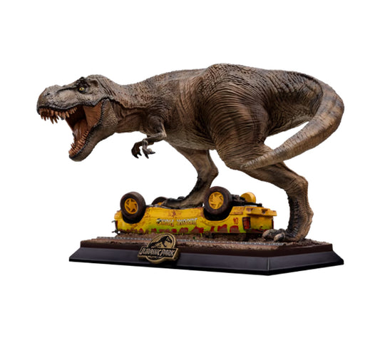 Preventa Estatua T-Rex Attack (Limited Edition) - Jurassic Park Icons marca Iron Studios escala de arte 1/10